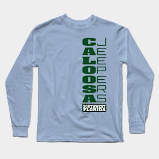 Dark Green Vertical Logo Long Sleeve T-Shirt